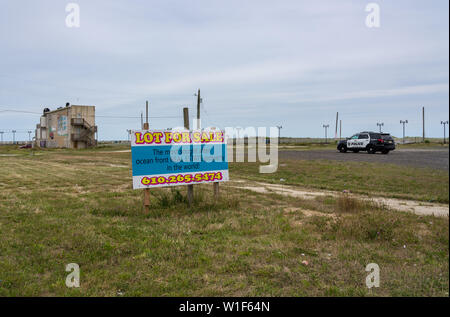 Baulücken und alte Gebäude in Atlantic City in New Jersey Küste Stockfoto
