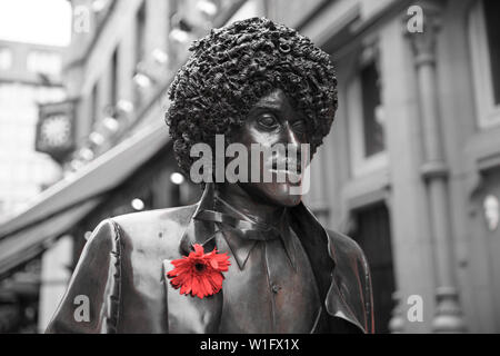 Phil Lynott Statue, Dublin, Irland Stockfoto