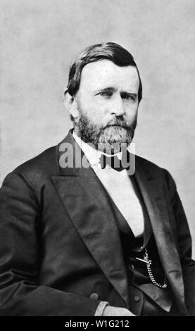 Ulysses S. Grant (1822-85), 18. Präsident der Vereinigten Staaten von 1869-77, General der Unionsarmee während des Amerikanischen Bürgerkriegs, halber Länge Porträt, 1870 Stockfoto