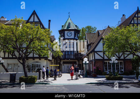 Wine Valley Inn Fassade in Solvang dänische Stadt, Santa Barbara, Kalifornien, USA Stockfoto