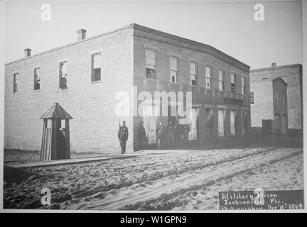 Militärgefängnis, Jacksonville, Florida. Fotografiert Dezember 11., 1864., 12/11/1864; Allgemeine Hinweise: Verwenden Sie Krieg und Konflikt Nummer 237 bei der Bestellung eine Reproduktion oder Anforderung von Informationen zu diesem Bild. Stockfoto