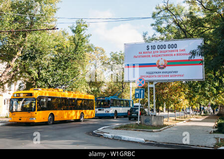 Leben in Transnistria (nicht anerkannte republik an den Grenzen der Europäischen Union) Stockfoto