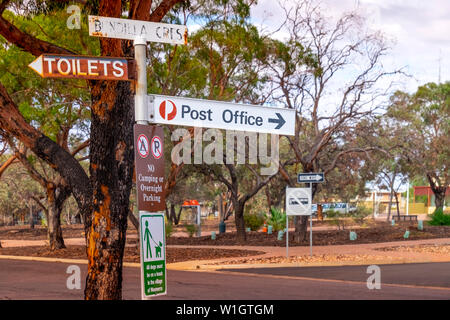 Woomera Nationale Luft- und Raketenabwehr Park, Royal Australian Air Force (RAAF) Woomera Heritage Centre, South Australia. Stockfoto