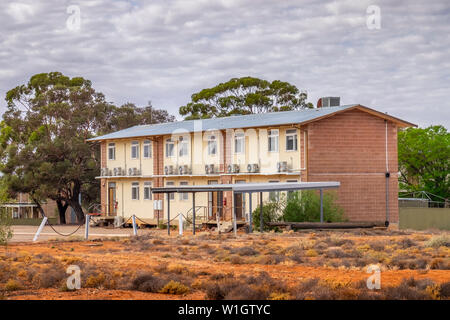 Woomera Nationale Luft- und Raketenabwehr Park, Royal Australian Air Force (RAAF) Woomera Heritage Centre, South Australia. Stockfoto