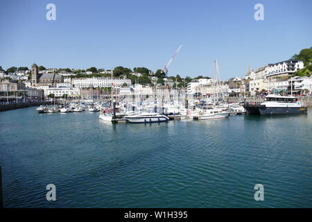 Torquay, Binnenhafen, Torquay, Devon, Großbritannien. Stockfoto