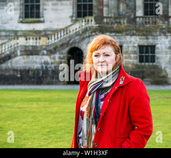 MSP Emma Harper bei der Initiative Scottish Partnership Against Rural Crime (SPARC), Penicuik House, Midlothian, Schottland Stockfoto