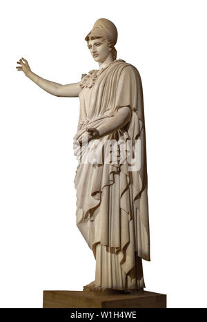 Das Athena von Velletri Velletri oder Pallas ist ein Typ der klassischen Marmor Statue der Athene, das Tragen eines Helmes. Stockfoto