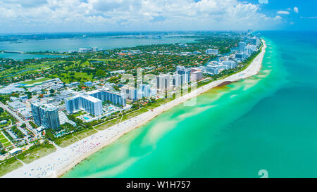 Luftaufnahme von Miami Beach. Florida. USA. Stockfoto