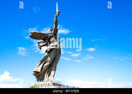 Wolgograd, Russland - 26. MAI 2019: Mutterland Anrufe Denkmal in Wolgograd, Russland Stockfoto