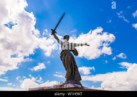 Wolgograd, Russland - 26. MAI 2019: Mutterland Anrufe Denkmal in Wolgograd, Russland Stockfoto