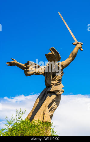 Wolgograd, Russland - 26. MAI 2019: Mutterland Anrufe Denkmal in Wolgograd, Russland Stockfoto