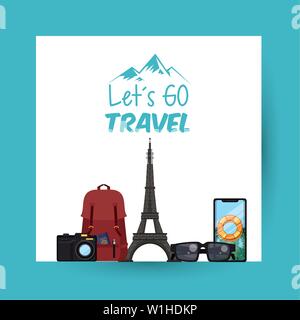 Reise und Tourismus Stock Vektor