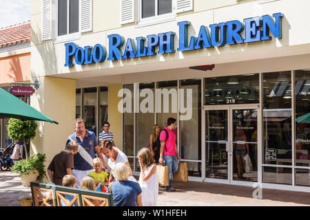 Naples, Florida, Estero, Miromar Outlets, Einzelhandel, Einkaufspassage, Marke, Designer, Rabatt, Polo Ralph Lauren, Geschäft, Geschäfte, Unternehmen, Bezirk, Einkaufsbummel Stockfoto