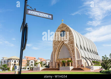 Naples, Florida, Ave Maria, geplante Gemeinde, College-Stadt, römisch-katholische Universität, Christ, Religion, Tom Monaghan, Kirche, Oratorium, Frank Lloyd Wright in Stockfoto