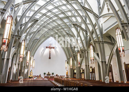 Naples, Florida, Ave Maria, geplante Gemeinde, College-Stadt, römisch-katholische Universität, Christus, Religion, Tom Monaghan, Gründer, Kirche, Oratorium, Frank Lloyd Wrig Stockfoto