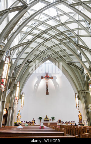 Naples, Florida, Ave Maria, geplante Gemeinde, College-Stadt, römisch-katholische Universität, Christus, Religion, Tom Monaghan, Gründer, Kirche, Oratorium, Frank Lloyd Wrig Stockfoto