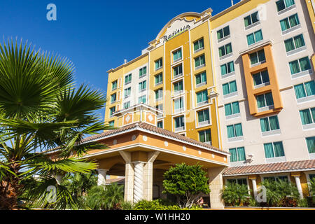 Orlando Florida, Buena Vista, Radisson, Hotel, Hotel mit vollem Serviceangebot, Hotels, Unterkünfte, Gastgewerbe, globales Unternehmen, Außenansicht, Vorderseite, Eingang, Carpo Stockfoto