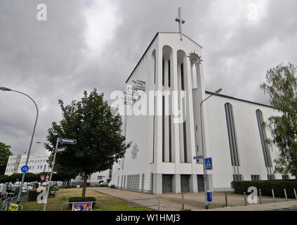 Heilig-kreuz-Kirche, Frankfurt-Bornheim, Deutschland Stockfoto