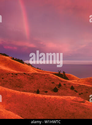 Regenbogen, Bolinas Ridge, Mount Tamalpais State Park, Golden Gate National Recreation Area, Marin County, Kalifornien Stockfoto