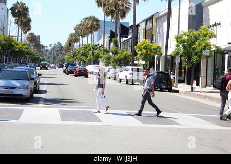 Juli in Beverly Hills, CA Stockfoto