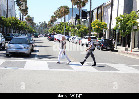 Juli in Beverly Hills, CA Stockfoto