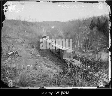 Szene auf O. & A. R. R. in der Nähe von Union Mühlen, Va Stockfoto