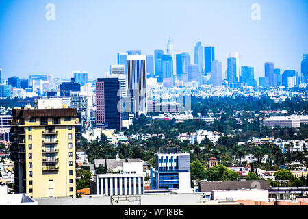 Downtown LA Skyline Stockfoto