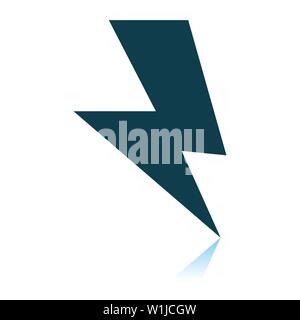 Umgekehrt Schraube Symbol. Schatten Reflexion Design. Vector Illustration. Stock Vektor