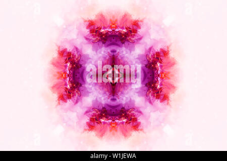 Farbe ornamentale Struktur und sanft verwischt Aquarell Hintergrund Stockfoto