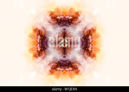 Farbe ornamentale Struktur und sanft verwischt Aquarell Hintergrund Stockfoto