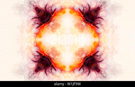 Farbe ornamentale Struktur und sanft verwischt Aquarell Hintergrund Stockfoto