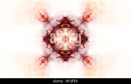 Farbe ornamentale Struktur und sanft verwischt Aquarell Hintergrund Stockfoto