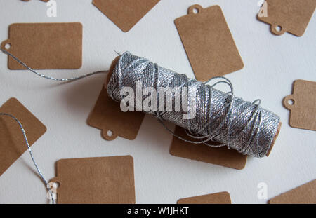 Kraftpapier Preis tags. Stockfoto