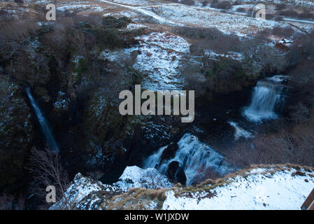 Lealt Wasserfall, Isle of Skye Stockfoto