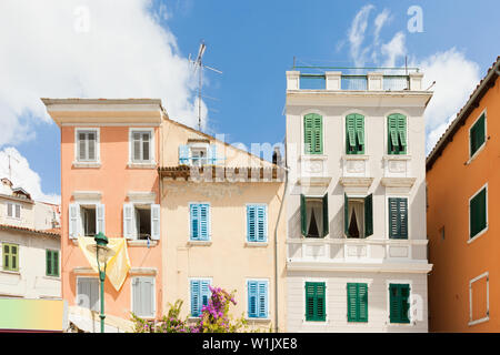 Rovinj, Istrien, Kroatien, Europa - Schöne historische Architektur in den Gassen von Rovinj Stockfoto