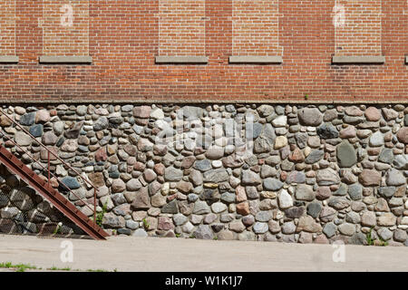 Naturstein Wand abstrakt Hintergrund Stockfoto