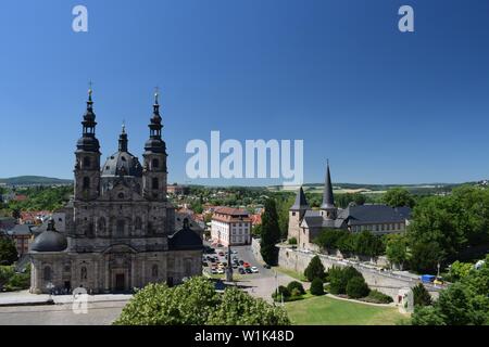 Kirchen von Fulda Stockfoto