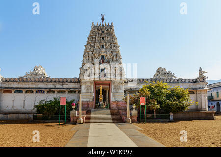 Pushkar, Indien - Februar 06, 2019: Shri Rama Vaikunth Tempel in Pushkar Rajasthan Stockfoto