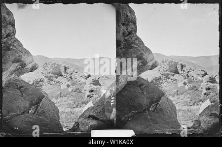 Blick in die Felsen von schönen Park. Douglas County, Colorado. Stockfoto