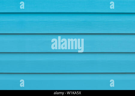 Blau hell Holz close-up. Gestreifte panel, Oberfläche, Hintergrund. Plank - Holz. Blau lackiertes Holz Tabelle in Zeilen. Abstrakte Muster der Zaun Stockfoto