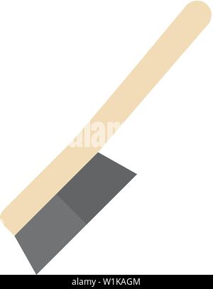 Bürste Symbol in flachen Farbe Stil. Wc sanitär Reiniger wet Badezimmer Stock Vektor