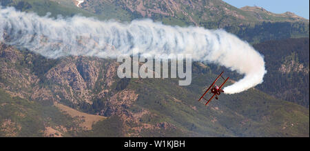 Krieger über den Wasatch bei Hill Air Force Base in der Nähe von Ogden, Utah. (C) 2016 Tom Kelly Stockfoto