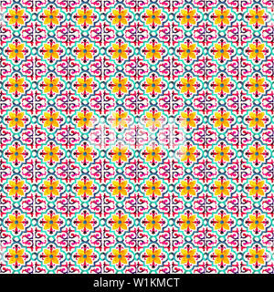 Die Magie der spanischen und portugiesischen azulejos Stockfoto