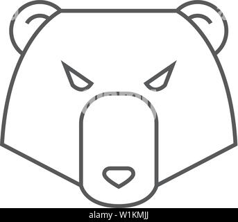 Tragen Symbol in dünnen Umrisse Stil. Finanzen, Spekulationen, Trend Stock Vektor