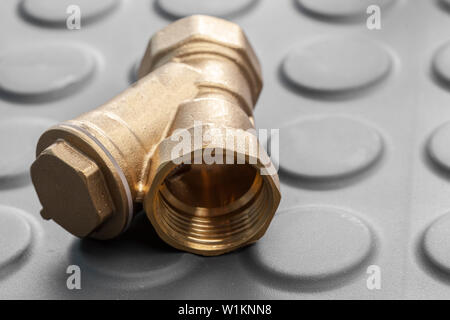 Werkzeuge und Materialien für sanitäre arbeiten Stockfoto