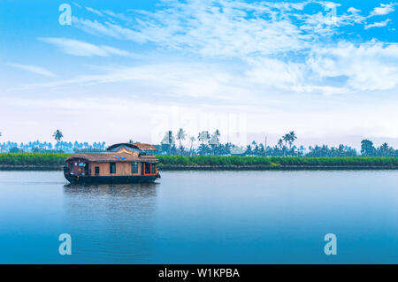 Alappuzha Boot Haus Schönheit und Natur Schönheit von Kerala. Gottes eigenes Land. Stockfoto