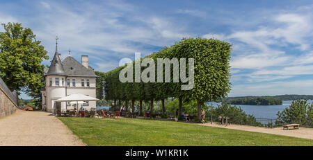 Panorama Restaurant auf der Burg in Plön, Deutschland Stockfoto