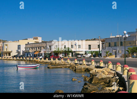 Der Hafen von Lakki, Leros, Griechenland Stockfoto