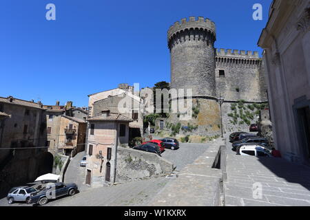 Bracciano, Italien - 30 Juni 2019: Orsini Schloss in Bracciano Stockfoto