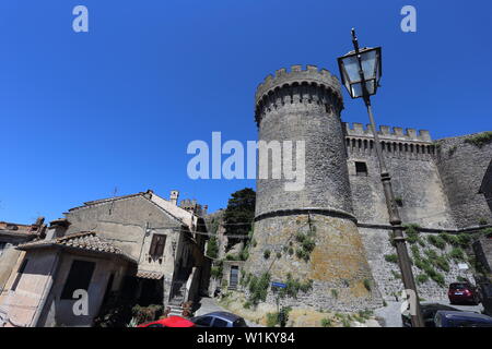 Bracciano, Italien - 30 Juni 2019: Orsini Schloss in Bracciano Stockfoto